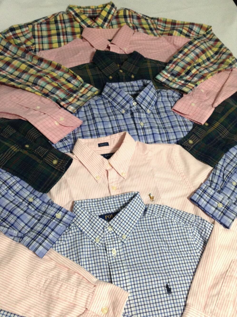 Ralph Lauren Button Down Shirts Lot of 5 Mens Plaid Check Assorted Sizes M-XXL